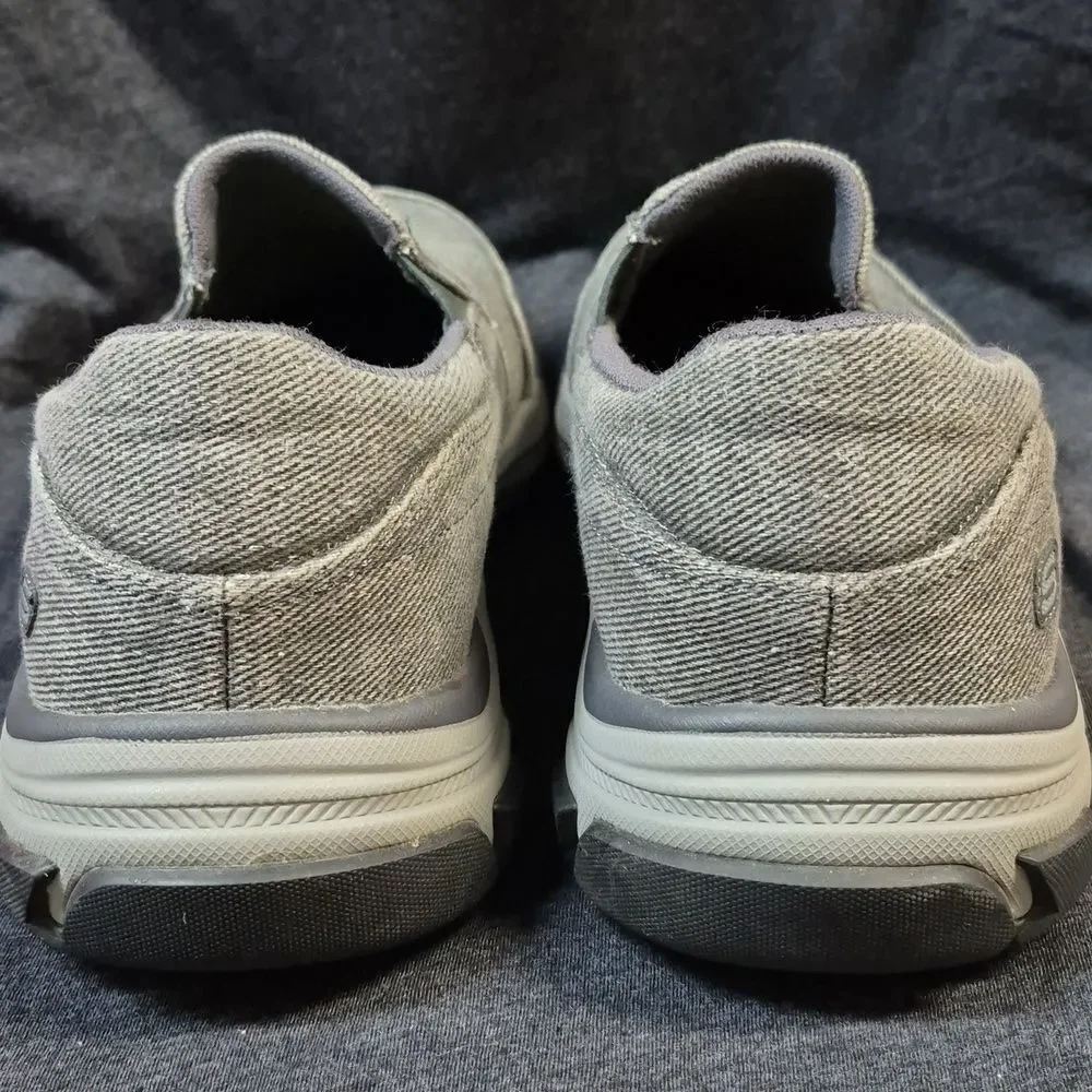 Skechers Men's 11 Charcoal Goodyear Relaxed Fit Pull Ons